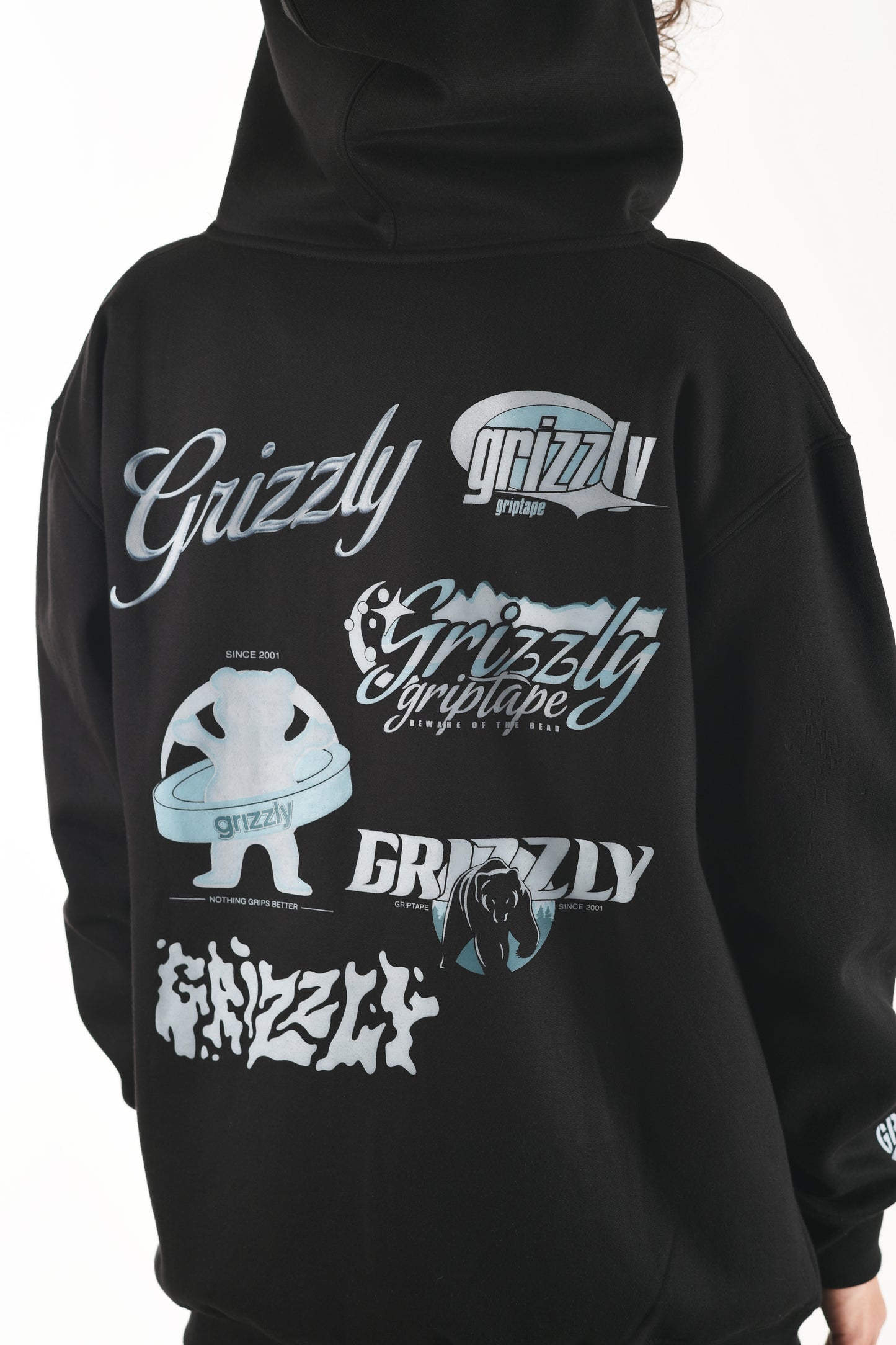 POLERON HOODIE GLACIER ZIP HOOD BLACK