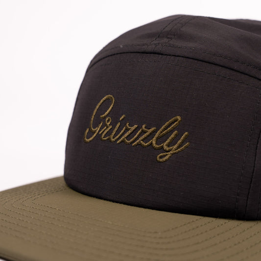 GORRA FIVE PANEL SCRIPT BLACK OLIVE