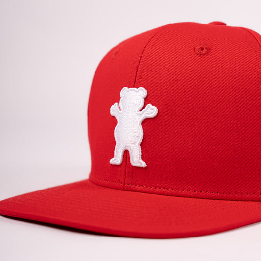 GORRA SNAPBACK OG BEAR RED WHITE