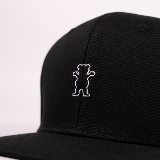 GORRA SNAPBACK OUTLINE OG MINI BEAR BLACK WHITE