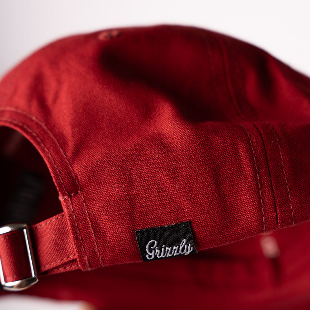 GORRA DAD HAT OG BEAR MINI BURGUNDY WHITE