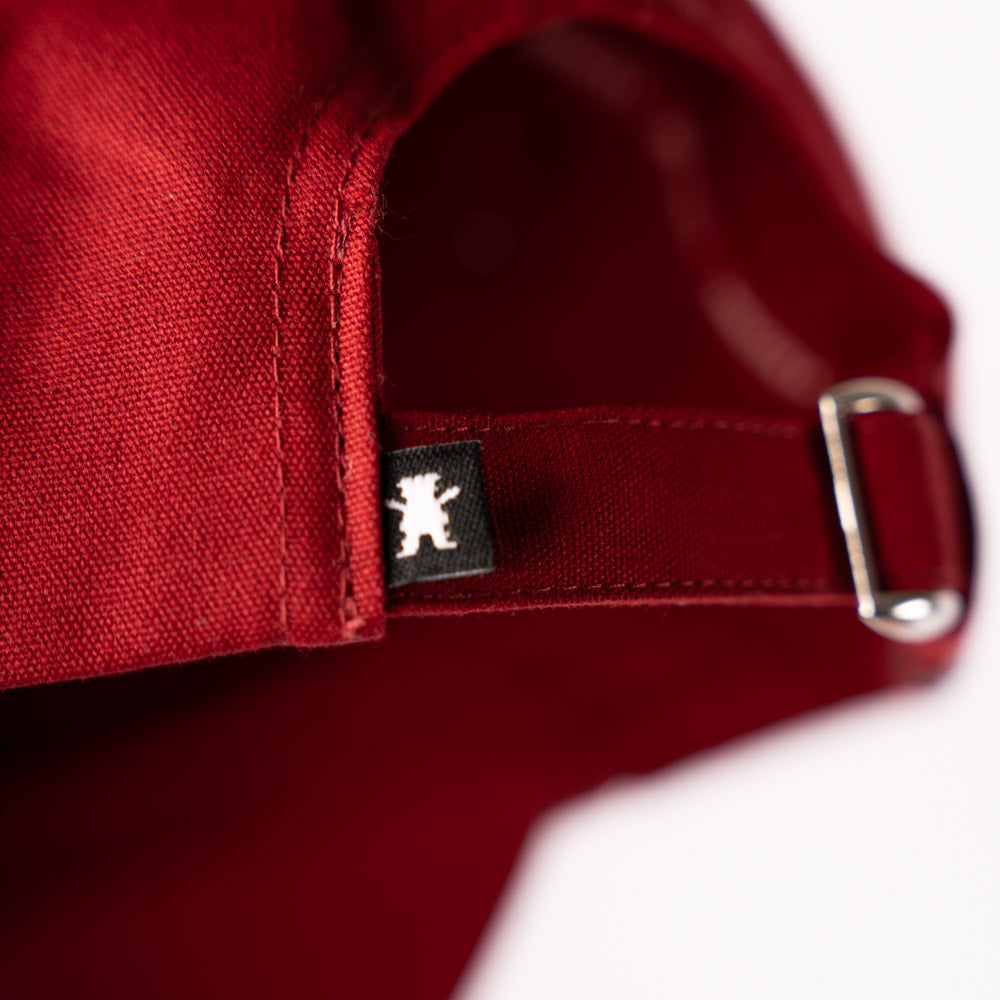 GORRA DAD HAT OG BEAR MINI BURGUNDY WHITE