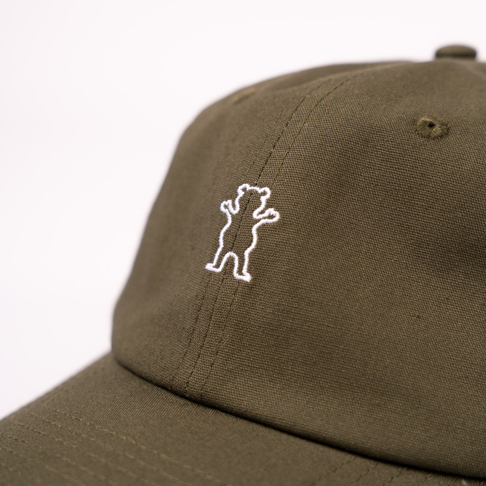 GORRA DAD HAT OUTLINE OG MINI BEAR OLIVE WHITE