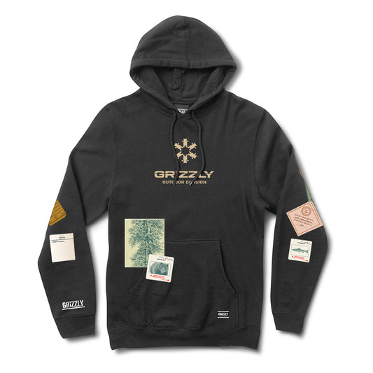 POLERON HOODIE BULLETIN BOARD BLACK