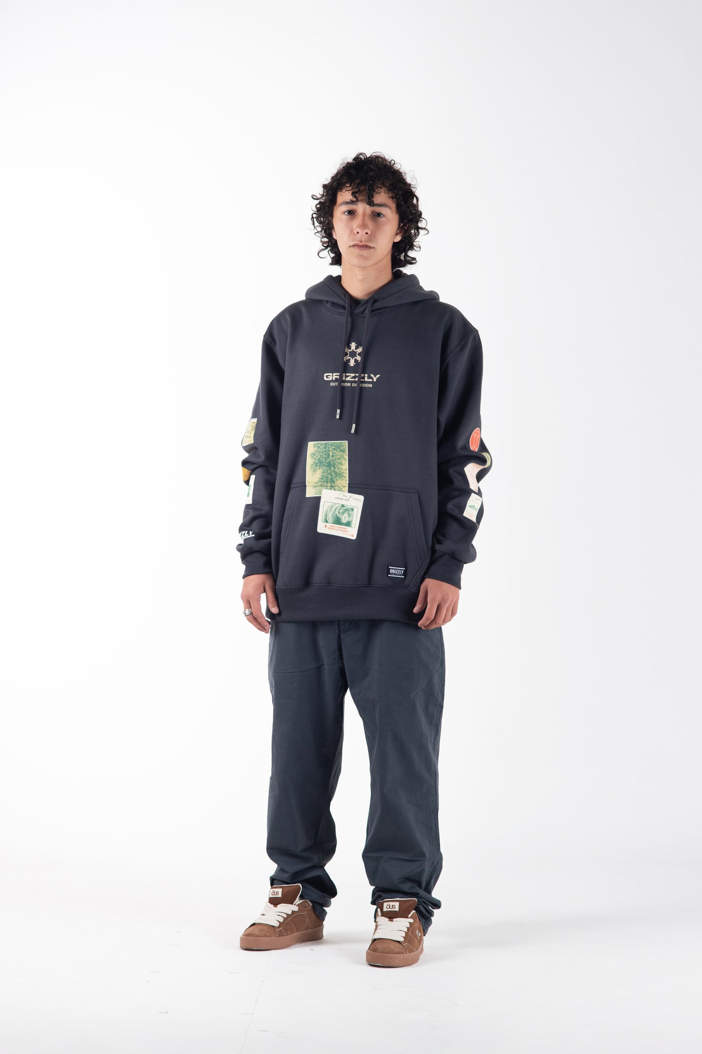 POLERON HOODIE BULLETIN BOARD BLACK