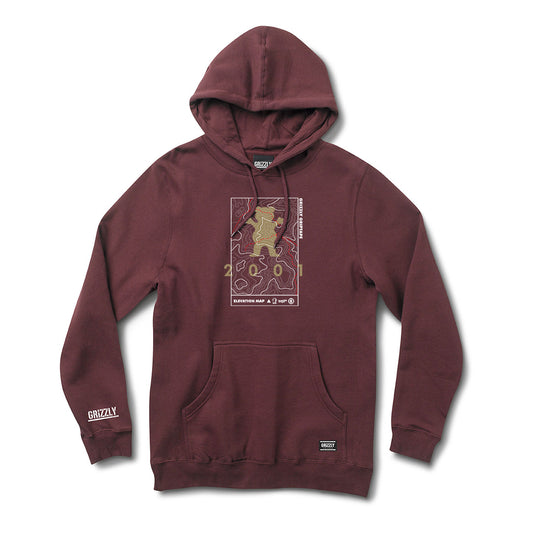 POLERON HOODIE TERRAIN BURGUNDY