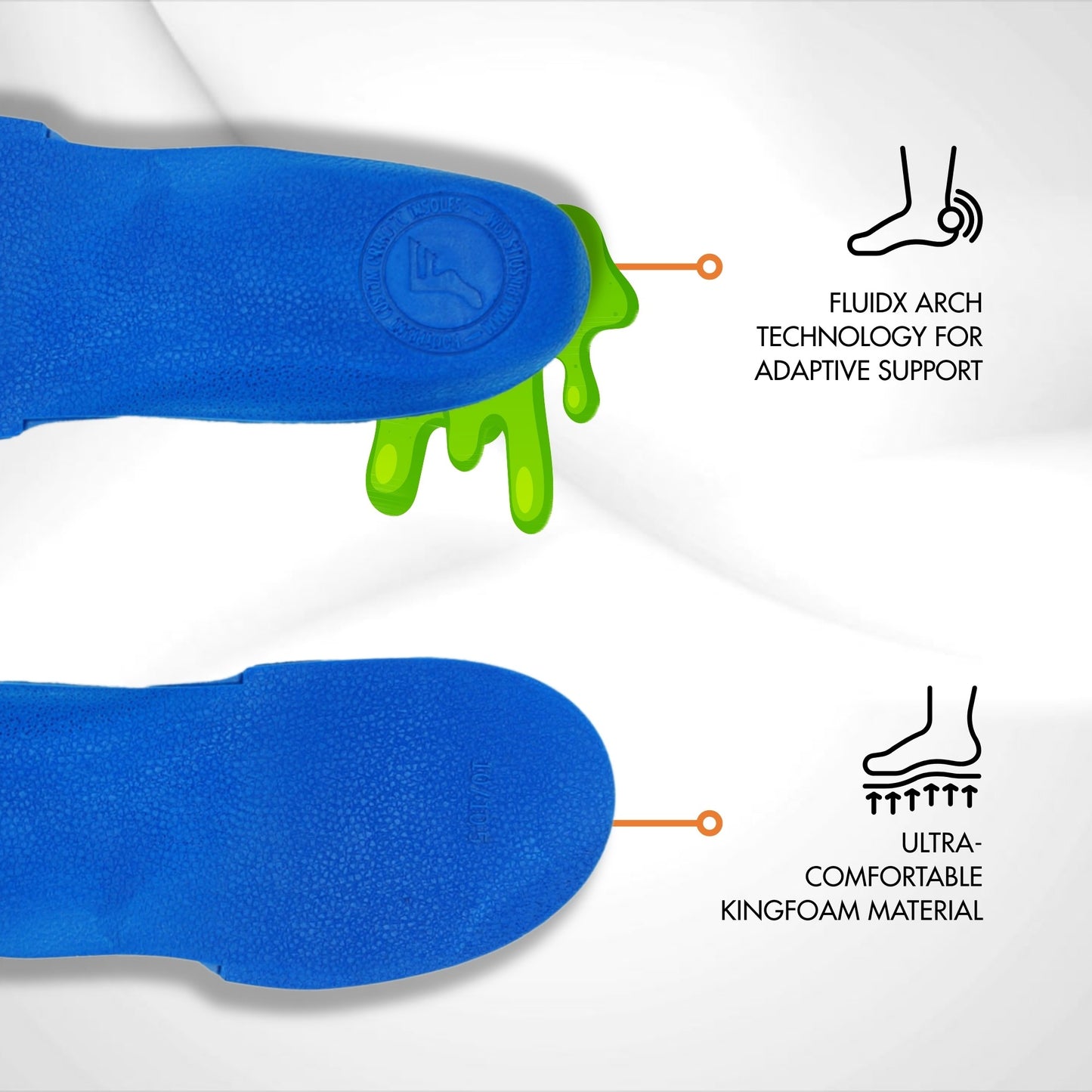 PLANTILLA KINGFOAM ORTHOTICS ELITE PRO WHITE CAMO